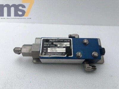 HYDRAULICS INTERNATIONAL PCV-E100 PILOT CUTOFF VALVE MAX OP. PRESSURE 10,000 PSI