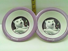 1998 Gibson Coca-Cola Bear Plastic Bowls