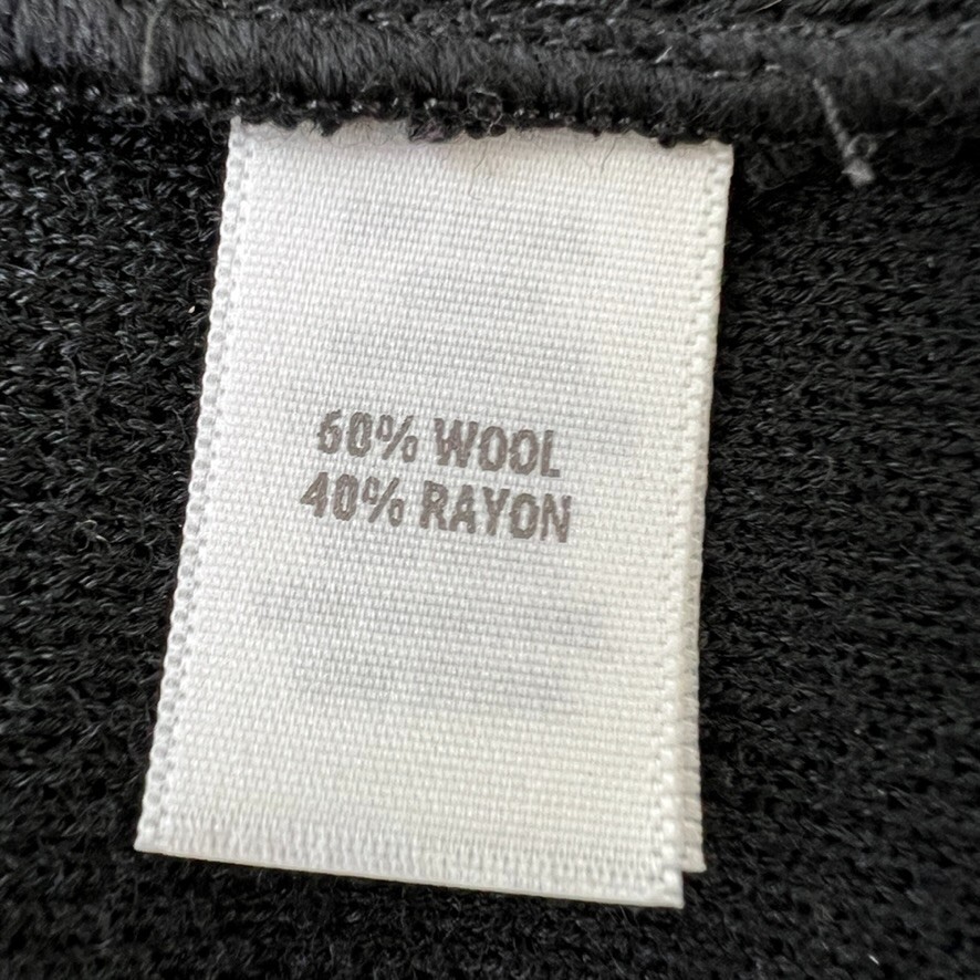 St John Jacket Women 10 Caviar Wool Milano Pique Knit Pocket