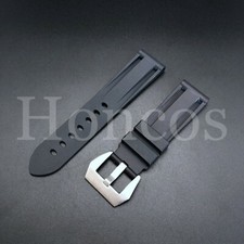 22MM RUBBER DIVER WATCH BAND STRAP FITS FOR BREITLING SUPEROCEAN NAVITIMER BLACK