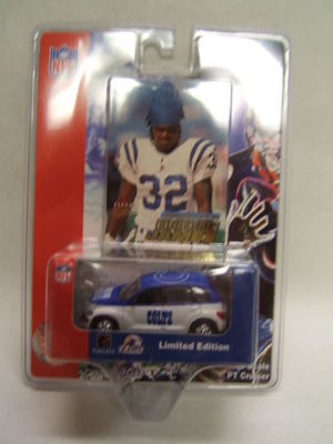 NFL Indianapolis Colts  Fleer White Rose 2001 PT Cruiser w/ Card E. James - NIB