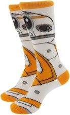 NWT DISNEY PARKS Star Wars BB-8 Light-Up Socks for Adults OS Rey The Last Jedi