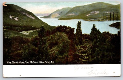 Vintage 1905 Postcard View North from Fort Putnam West Point NY New York J11