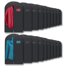 40" Black Garment Bags 20 Pack Suit, Dress  Coat Cover for Travel  Storage