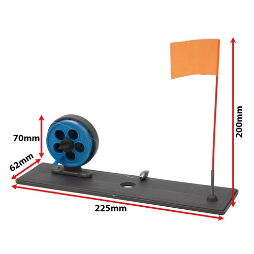 Winter Ice Fishing Rod Tip Up With Flag Marker Pole Indicator Equipment Portable - Picture 7 of 43