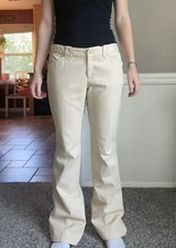 Ralph Lauren Collection Purple Label Beige Pants 100 Cotton Size 8