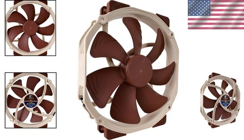 Quiet 140mm Fan with Brown A-Series Design - Ultimate Performance 4-Pin PWM - Picture 2 of 9