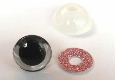 Occhi di sicurezza, occhi amigurumi, occhi di bambola, occhi di orsacchiotto, 1 paio (2 pezzi) - Immagine 3 di 4