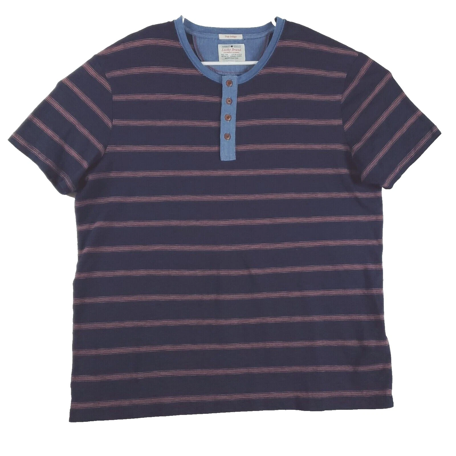 Camisetas para hombre Lucky Brand a rayas de algodón
