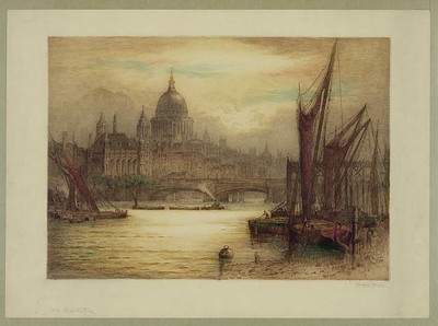 St. Pauls Cathedral,Anglican Cathedral,London,England,Early Morning,Ships