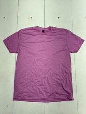 Gildan Purple Softstyle Short Sleeve Basic T Shirt Womens Size Large