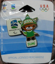 2010 Vancouver Olympic Pin SUMI PARALYMPIC MASCOT