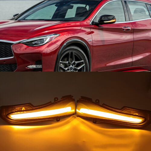 Luz indicadora de giro con espejo lateral secuencial LED para Infiniti Q50 Q60 Q70 - Imagen 3 de 10