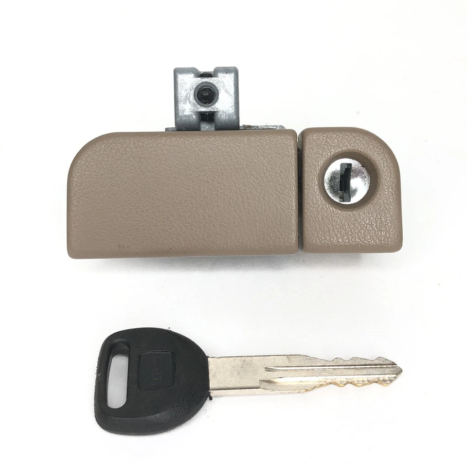 1994 1995 1996 1997 Honda Accord Glove Box Latch Lock Tan with Key OEM - Image 2 of 4