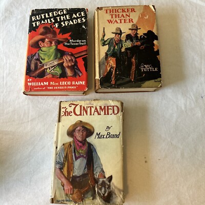 Western Lot Rutledge Trails The Ace Of Spades 1st Edition Tuttle MacLeod Brand
