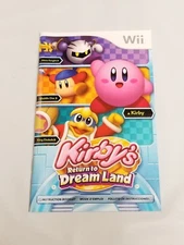 Kirby's Return to Dreamland for Wii Instruction Manual Booklet ONLY!!