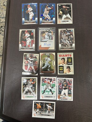 SF Giants Multi Yr Team ROOKIE Lot 13X Garcia Prizm AUTO,Bailey And Schmitt RC