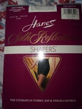 Vintage Hanes Silk Reflections Shapers Pantyhose CD Silky Sheer Control Top CD