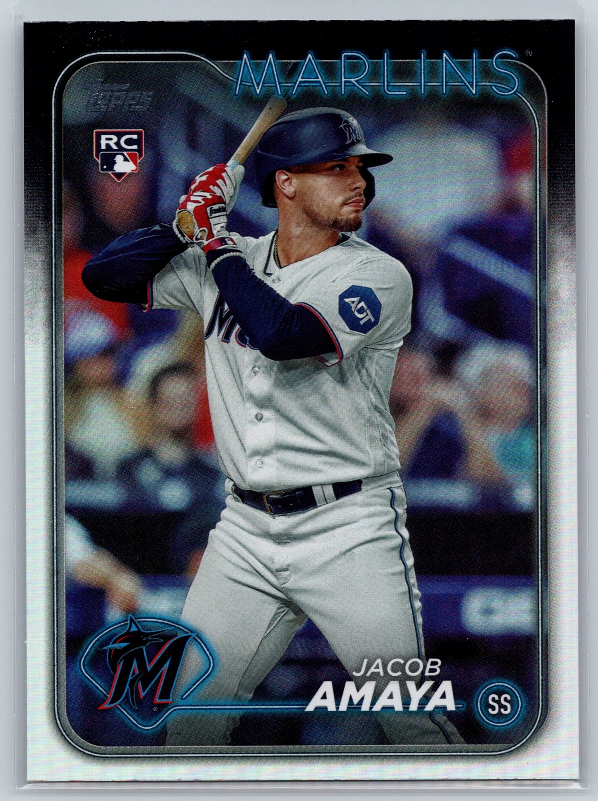 2024 Topps #144 Jacob Amaya Rainbow Foil
