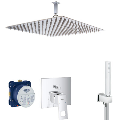 GROHE Eurocube Dusch UP Set Unterputz Euphoria Cube , Jowi Kopfbrause 300 N18DL