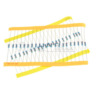600PCS 1/4W 1% Resistance Assortment Kit Set 30 Values Metal Film Resistors