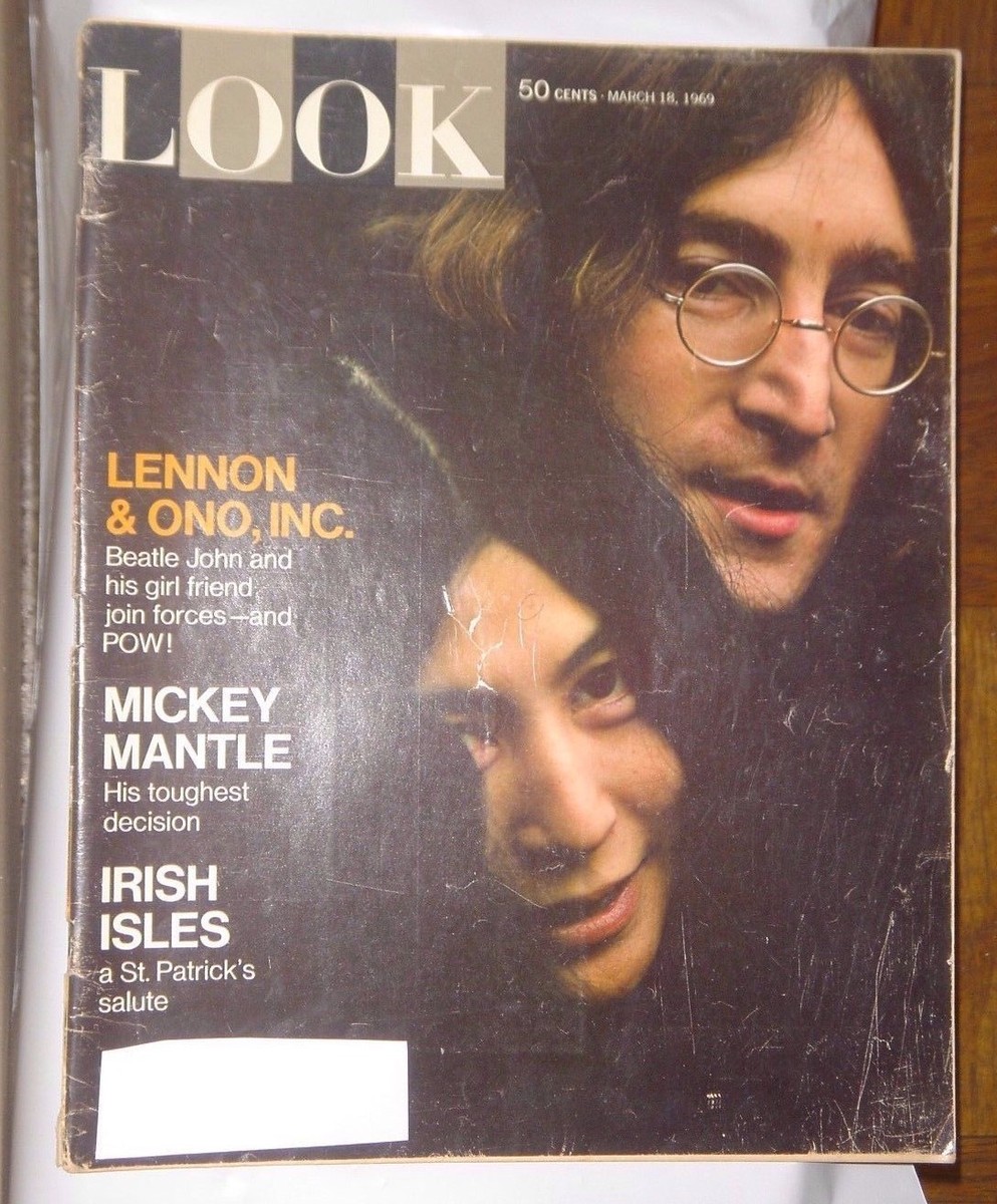 John Lennon and Yoko Ono Look Magazine March 18 1969 The Beatles 3