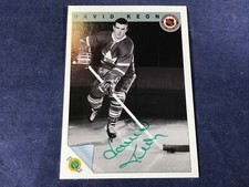 H3-95 HOCKEY CARD - DAVID KEON TORONTO MAPLE LEAF - 1991 ULTIMATE AUTOGRAPHED