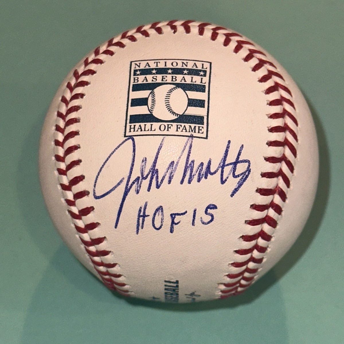 JOHN SMOLTZ Signed Official HALL OF FAME MLB Baseball Beckett (BAS) HOF  Insc