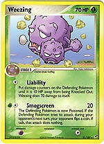 Pokemon EX Deoxys  51/107 Uncommon Card - Weezing