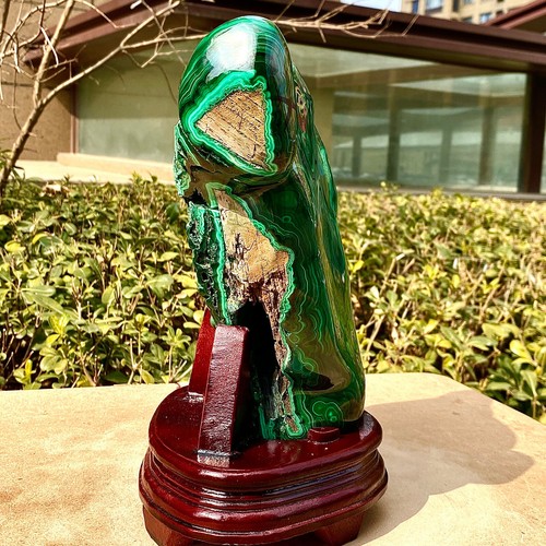 13.73LB Natural glossy Malachite transparent cluster rough mineral sample - 第 14/19 張圖片
