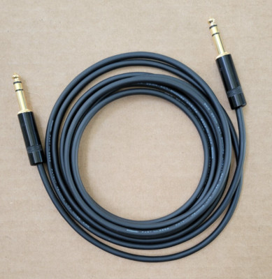 1 - 25'FT Mogami 2552 Gold 1/4'' TRS Balanced Stereo Patch Audio Microphone cable