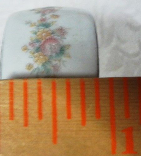 ANILLO DE SERVILLETA INDIVIDUAL FLORAL fina porcelana de mediados de siglo - ¡como nuevo! - (1 de 24 ofrecidos) - Imagen 9 de 9