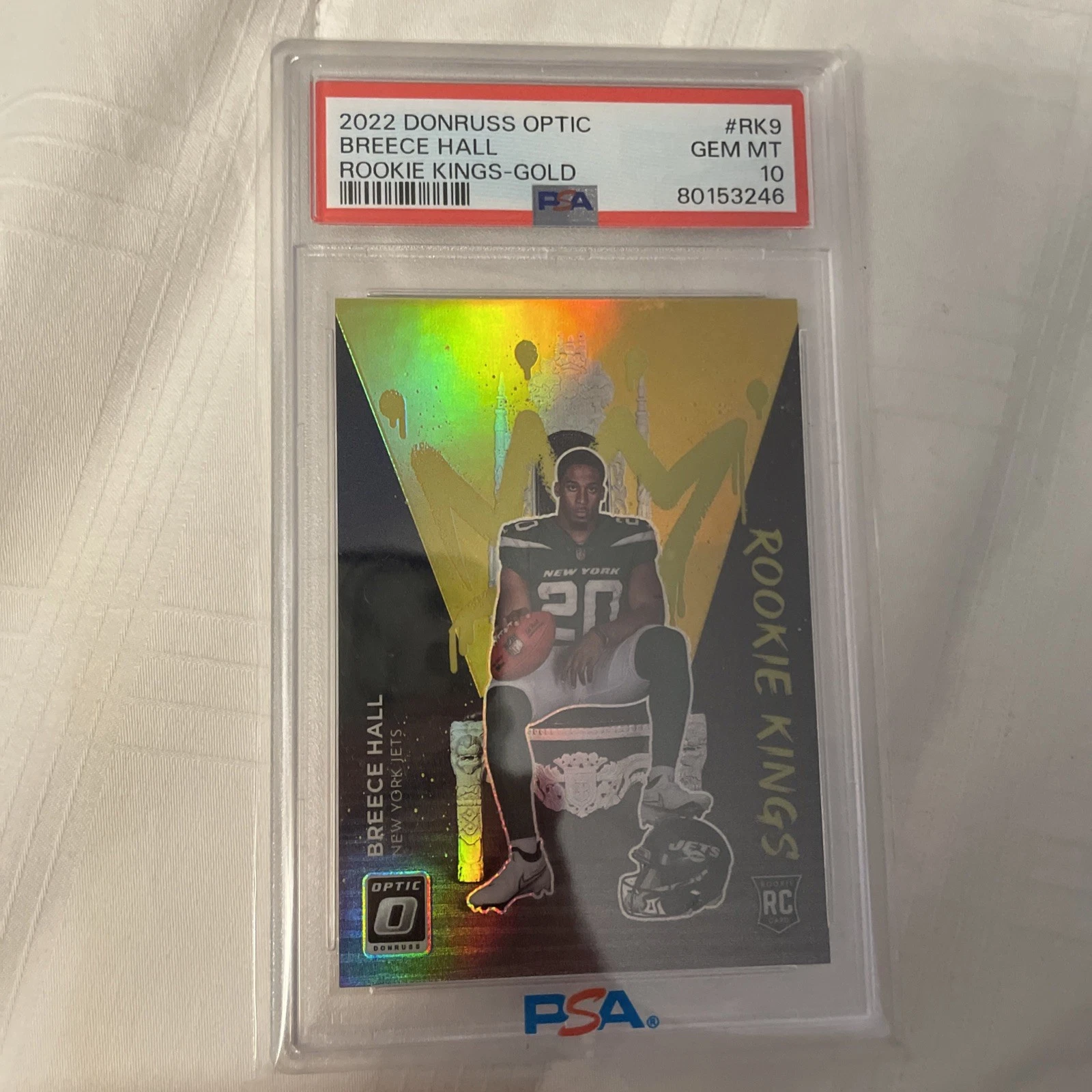 Breece Hall Panini Donruss Optic Rookie Kings #RK9 Gold