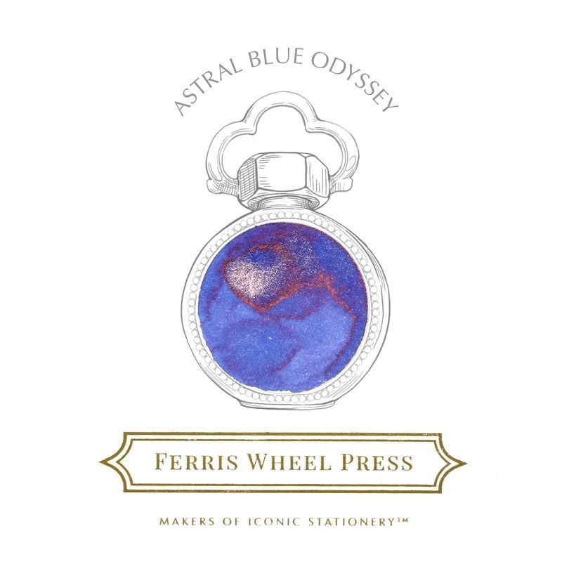 Ferris Wheel Press Atstral Blue Odyssey 38ml Fountain Pen Ink