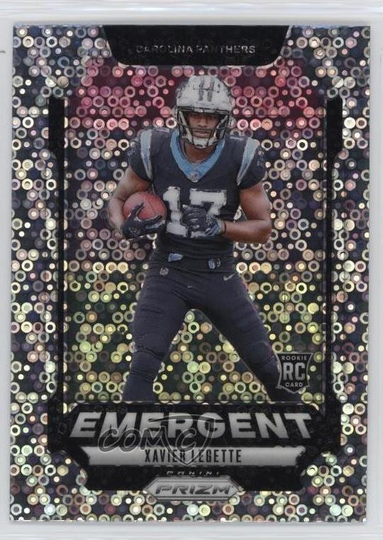 2024 Panini Prizm Emergent No Huddle Prizm Xavier Legette #15 Rookie RC 1j4i