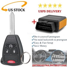 For Jeep Wrangler Patriot Compass Car Key Remote Fob 4 Button 68039414 2007-2017 For Jeep Wrangler Patriot Compass Car Key Remote Fob 4 Button 68039414 2007-2017