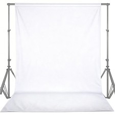 White Polyester Photography Background Backdrop Party Decor 8x10 Ft