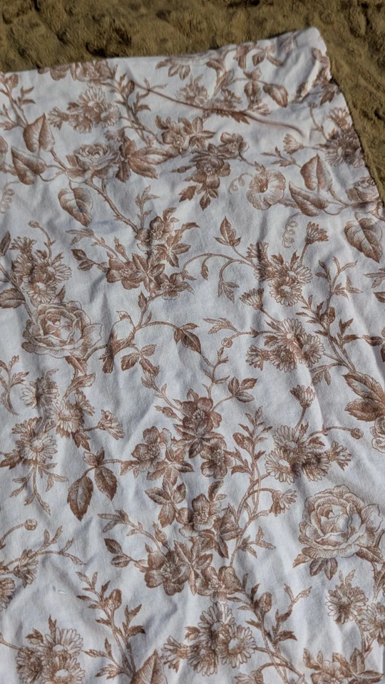 Dust Bunnies Baby Blanket 36x28 Pink Brown French Country Toile Minky Reversible - Image 4 of 4