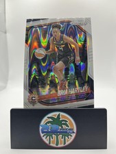 2025 Panini Prizm WNBA #86 Bria Hartley White Seismic Prizms PARALLEL SUN
