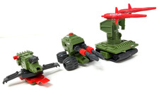 Vintage 1980'S Hasbro G.I. Joe PAC/RAT Flamethrower,Missile Launcher,Machine Gun