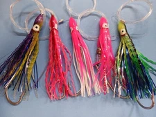 Custom 5 Pk Color Saltwater Offshore Fishing Trolling Lure Mahi-Tuna-Sail-Wahoo 