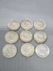 Lot of 9 - 1967 Kennedy Half Dollars 90% Silver