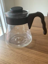 Hario 5 Cup 24 Oz. Coffee Maker Part, Glass Carafe & Lid Black Server 02 VCS-02
