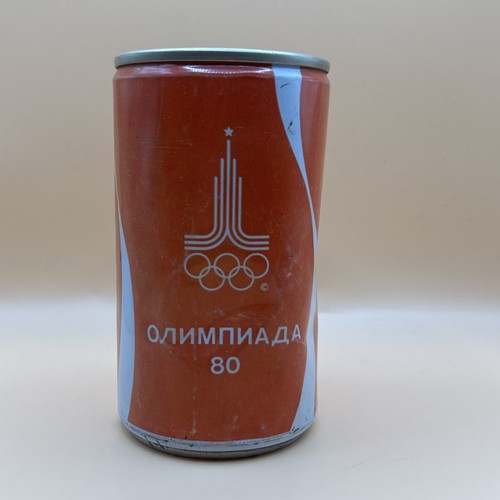 🔥Rare Vintage Russian Coca-Cola Olympiada 80 Olympic Can Unopened Ring Pull Top