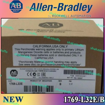 New AB 1769-L32E/B AB CompactLogix 750KB Enet Controller Module US
