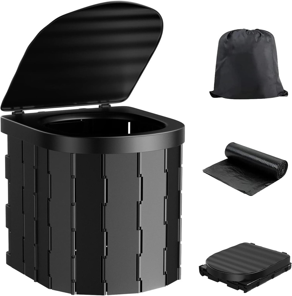 Portable Camping Toilet for Adults - Compact & Convenient Travel Potty
