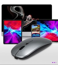 Dual Mode Wireless Mouse Rechargeable Silent 2.4GHz Bluetooth-Compatible Mouse