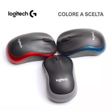 mouse logitech ottico wireless BLU, ROSSO, GRIGIO A SCELTA