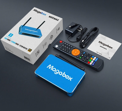 Magabox MG5MAX Android TV Box 128GB Wi-Fi 4K 2160p HDR10 HDMI Octa Blue