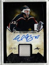 2022-23 ITG Used In The Game Used Memorabilia Purple Manny Fernandez Auto /40